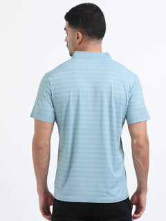 Coastal Aqua Stripe