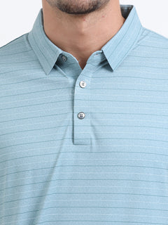 Coastal Aqua Stripe