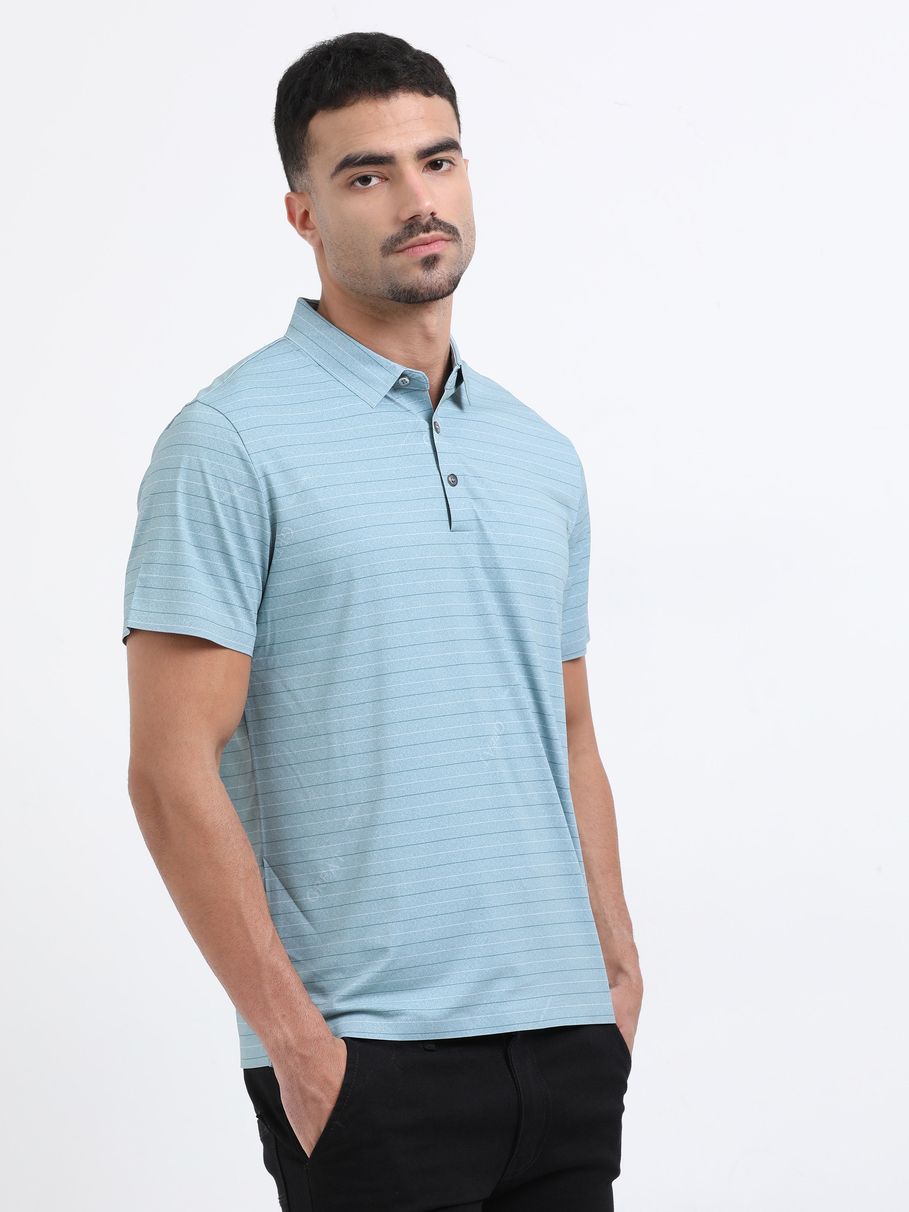 Coastal Aqua Stripe
